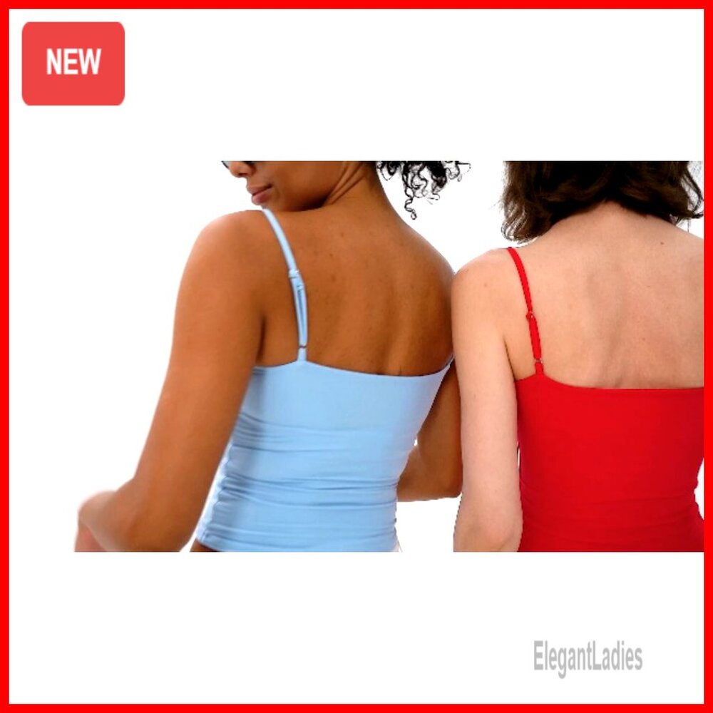 Double Lined Adjustable Spaghetti Strap Tank Top … - image 6